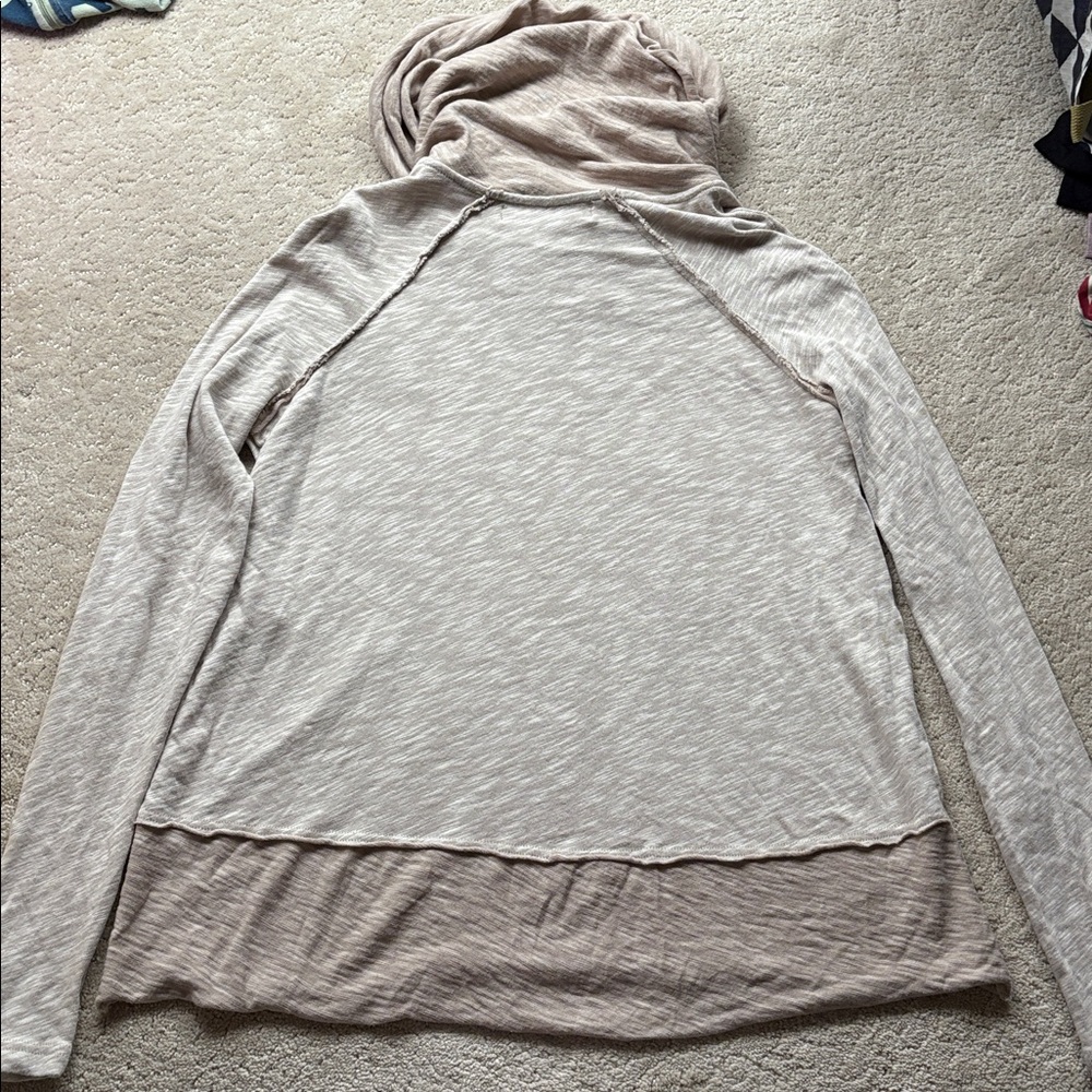 Free People Beach Cotton Cocoon Cowl Neck Pullover - Picture 10 of 10
